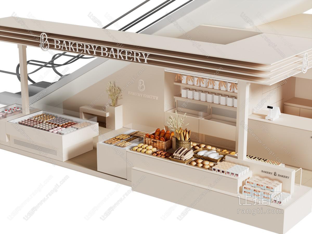 现代面包蛋糕烘焙甜品店