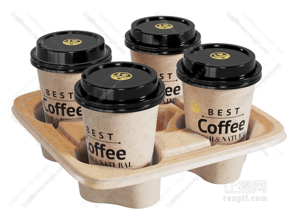 现代外卖咖啡 一次性咖啡杯 杯子