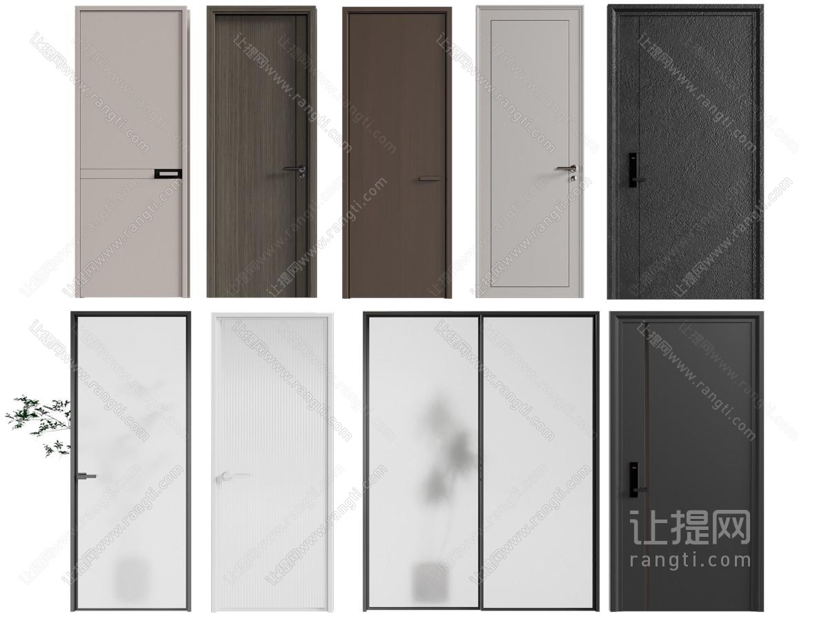 现代木门 房门 推拉门 玻璃门