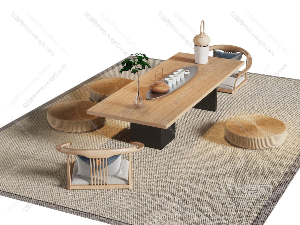 日式茶桌椅组合