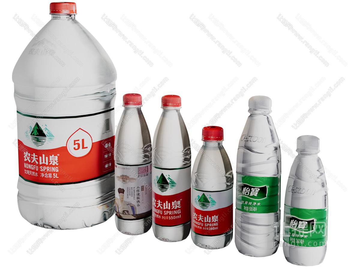 现代瓶装饮用水 矿泉水 纯净水