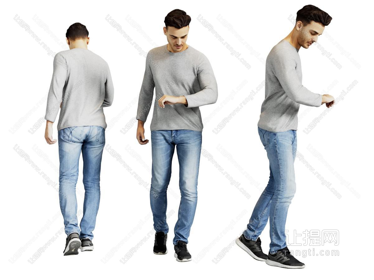 现代看时间的男人 人物