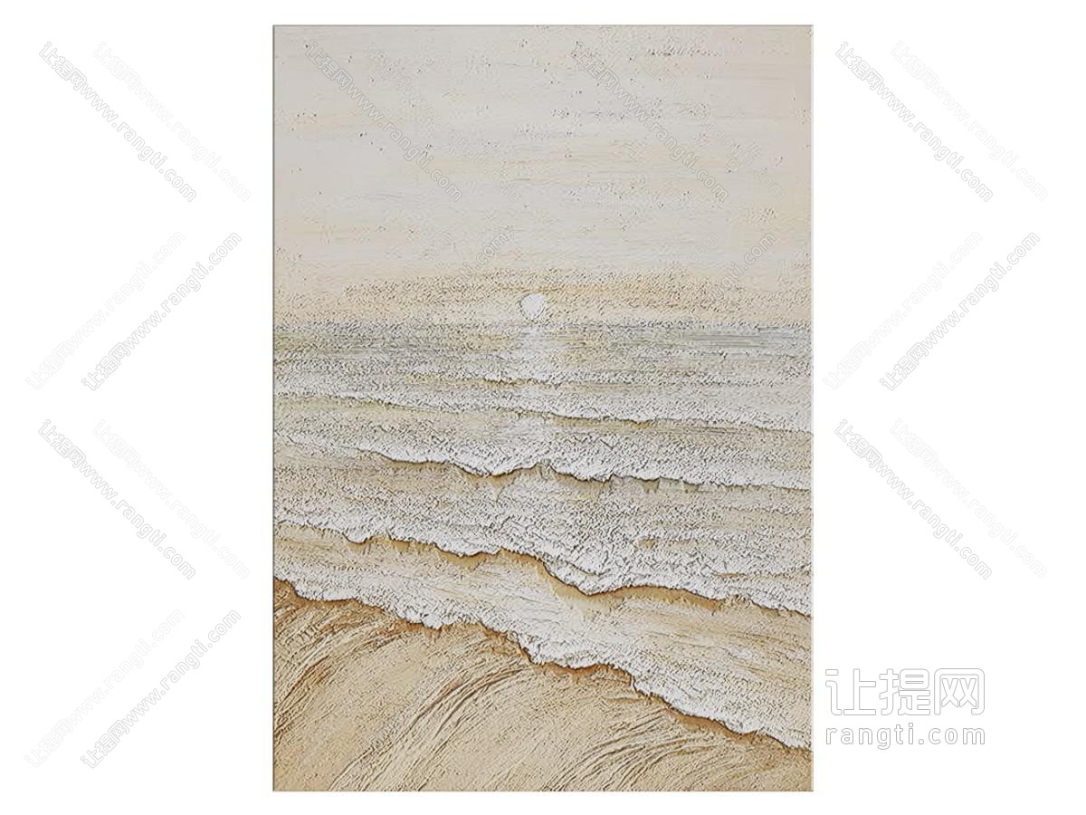 现代装饰挂画 肌理画