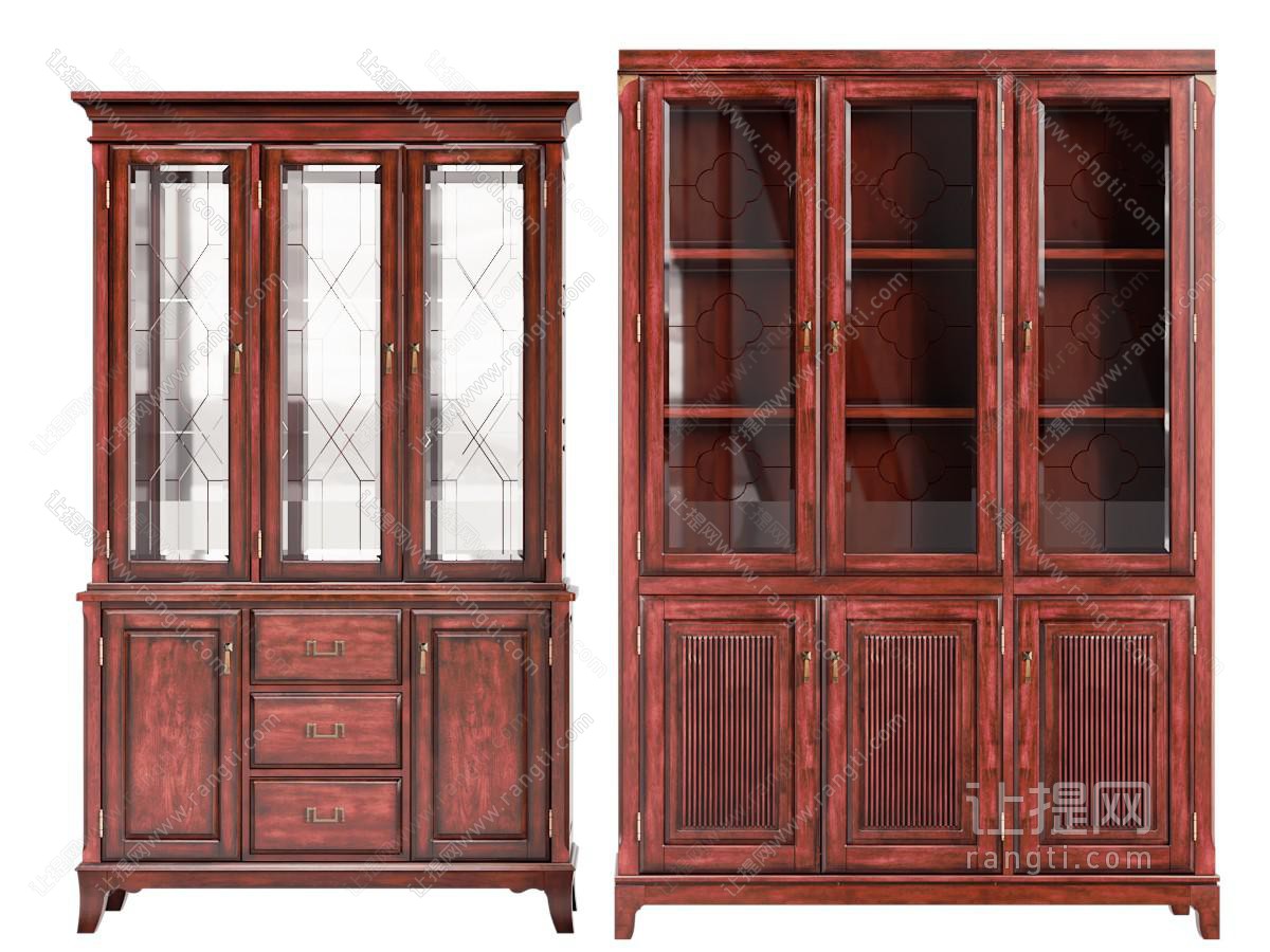 新中式中古风装饰柜
