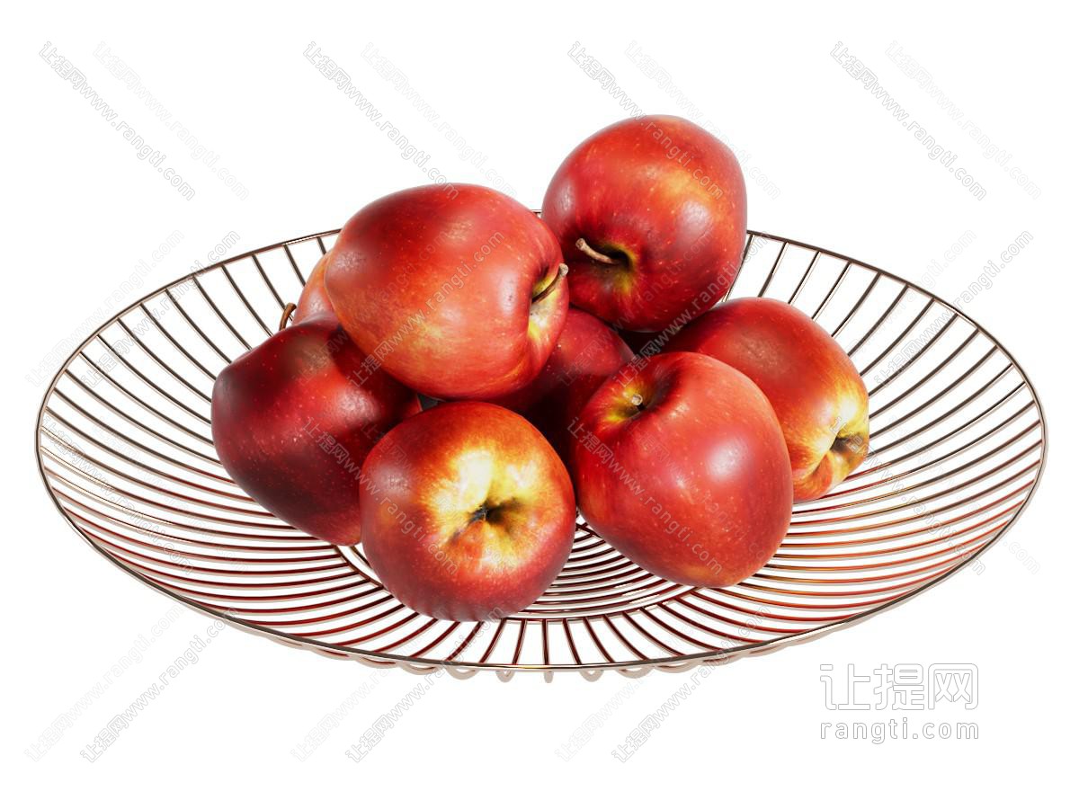 现代网状果盘 苹果 水果食物