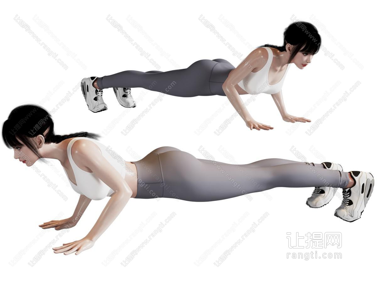现代练瑜伽的女人 人物