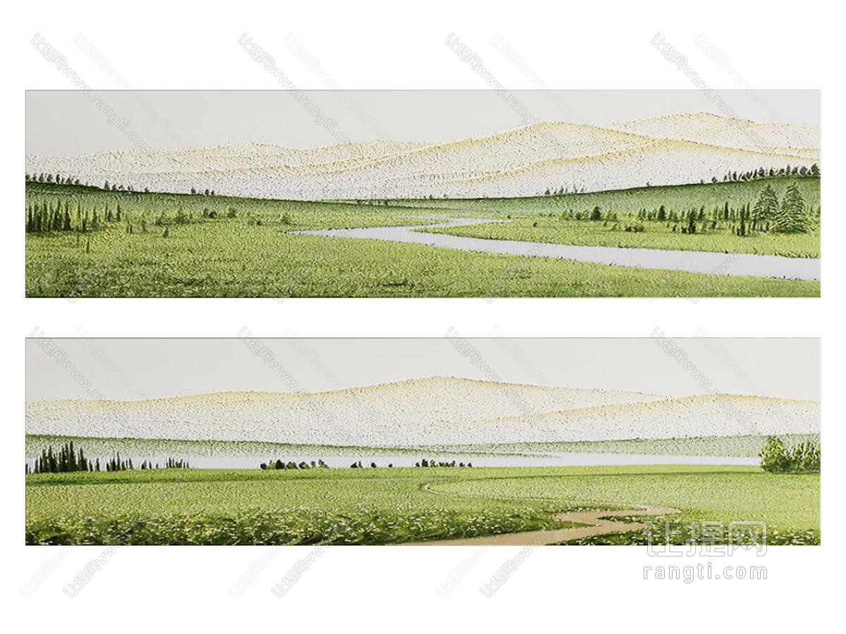 现代风景装饰挂画