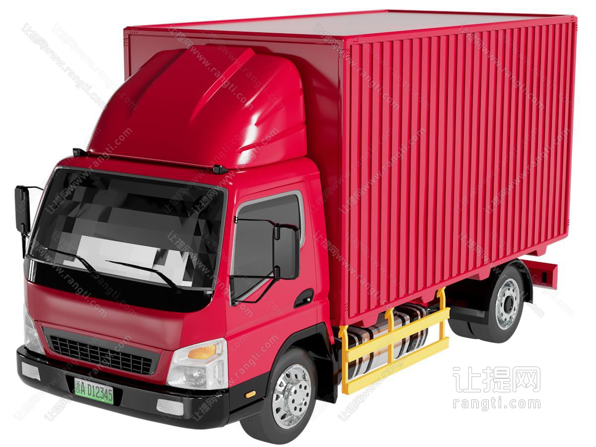 现代货车 厢车 拖车 汽车