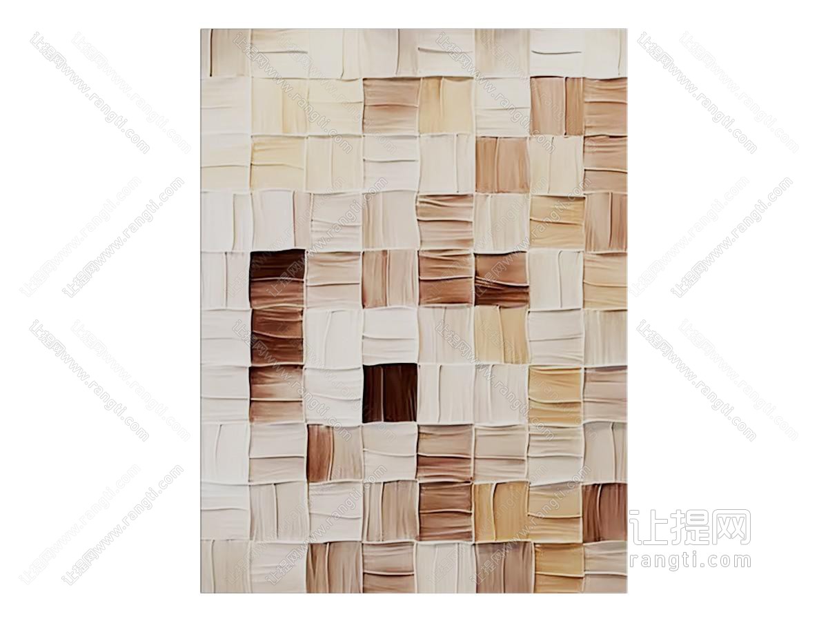 现代装饰挂画 肌理画