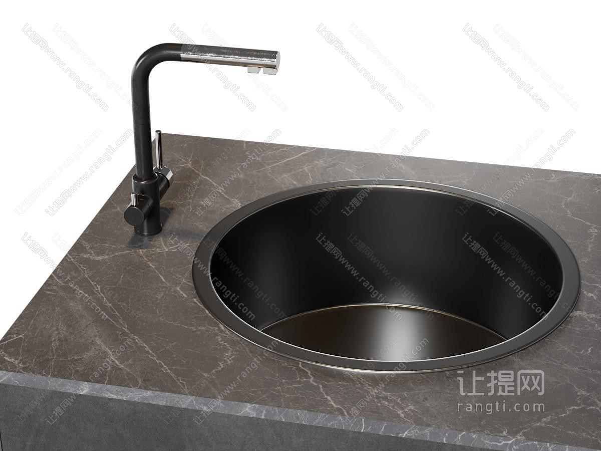 现代洗手台 水龙头