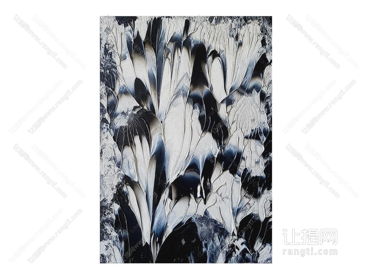 现代装饰挂画 肌理画