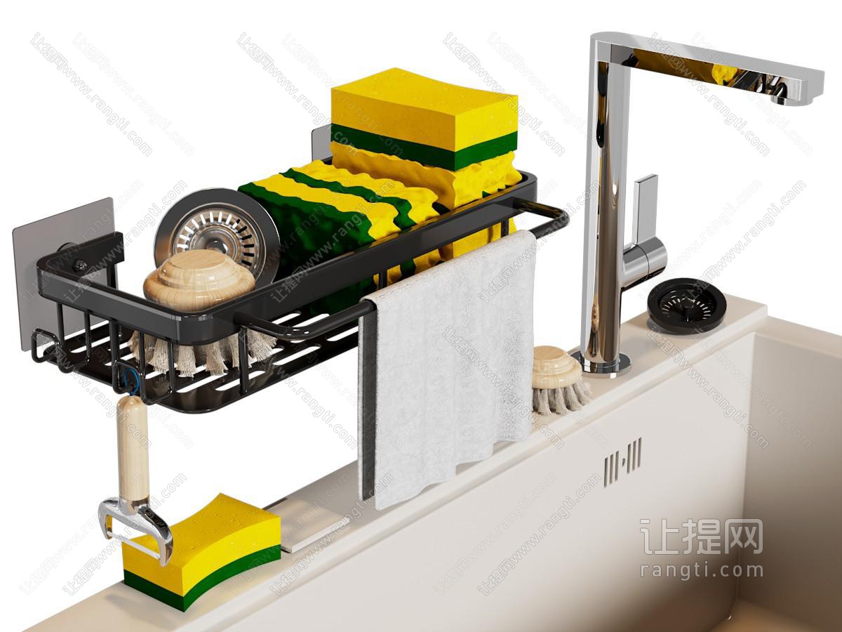 现代洗菜盆厨具置物收纳架