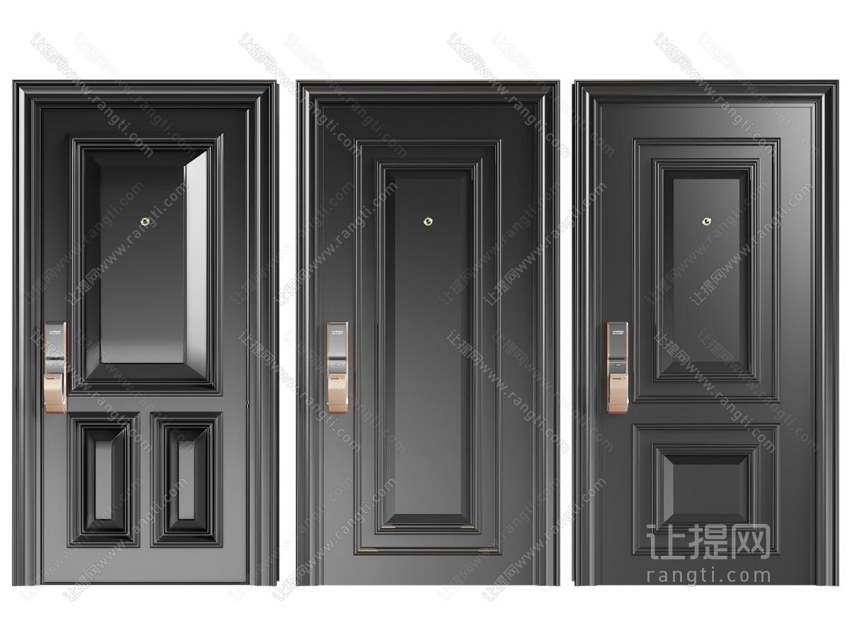 法式防盗门 入户门 平开门