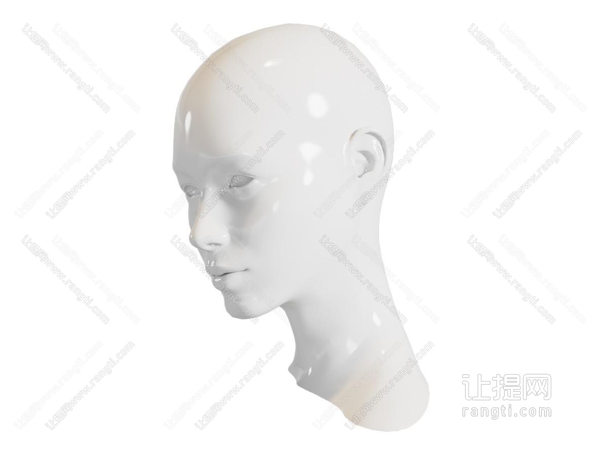 现代女人头像模特
