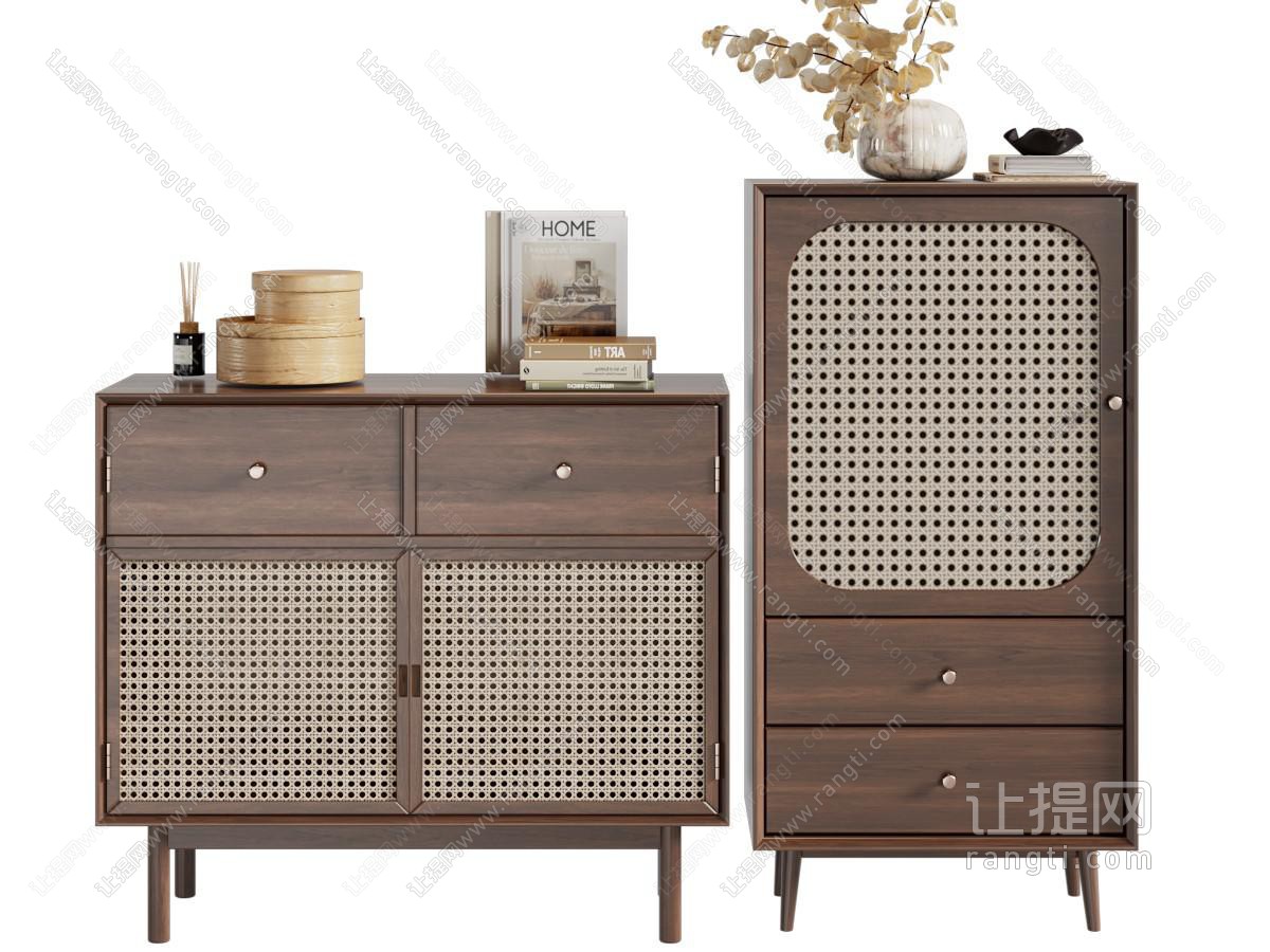北欧中古风玄关柜 边柜