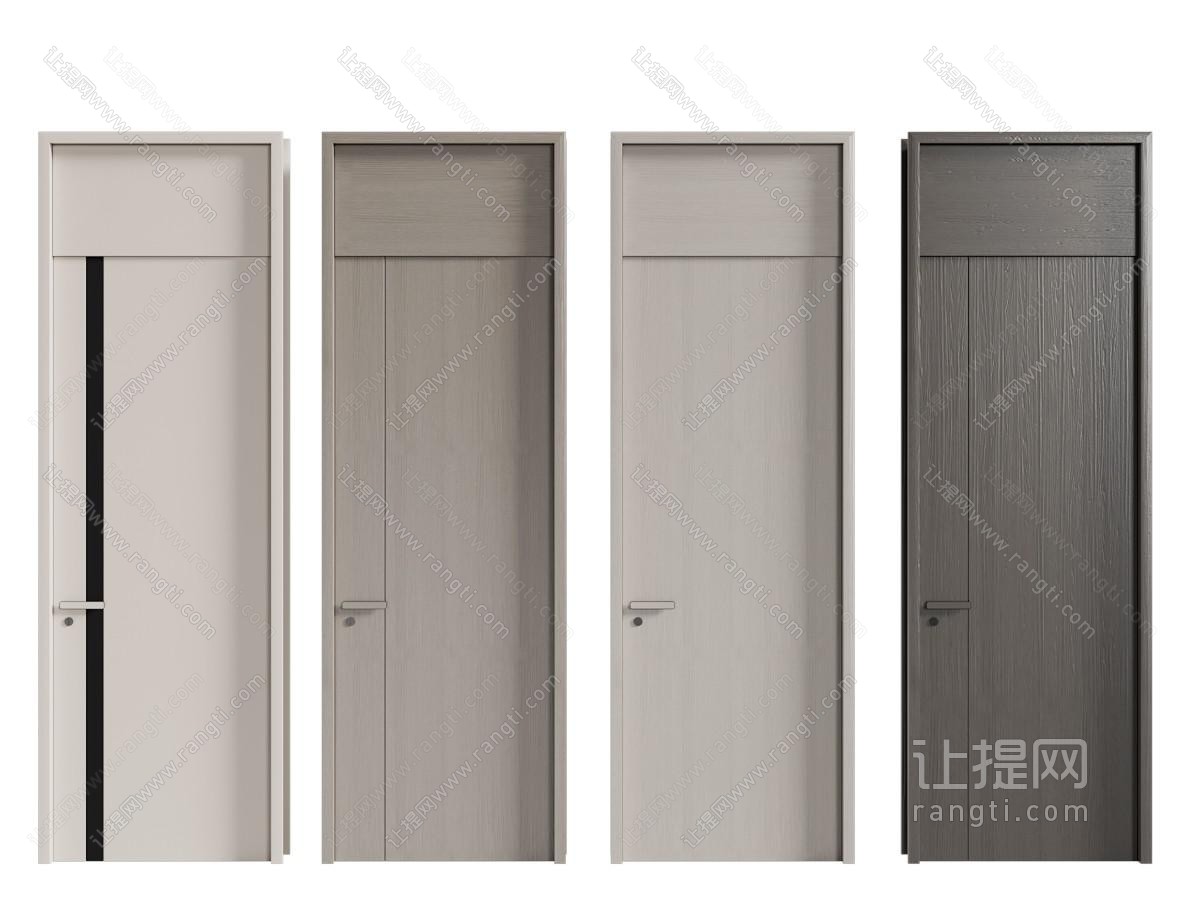 现代木门 房门 平开门