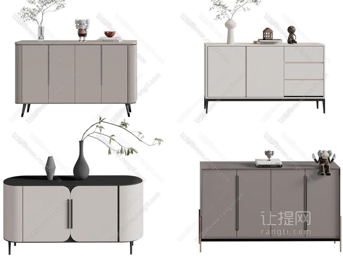 现代玄关柜 边柜