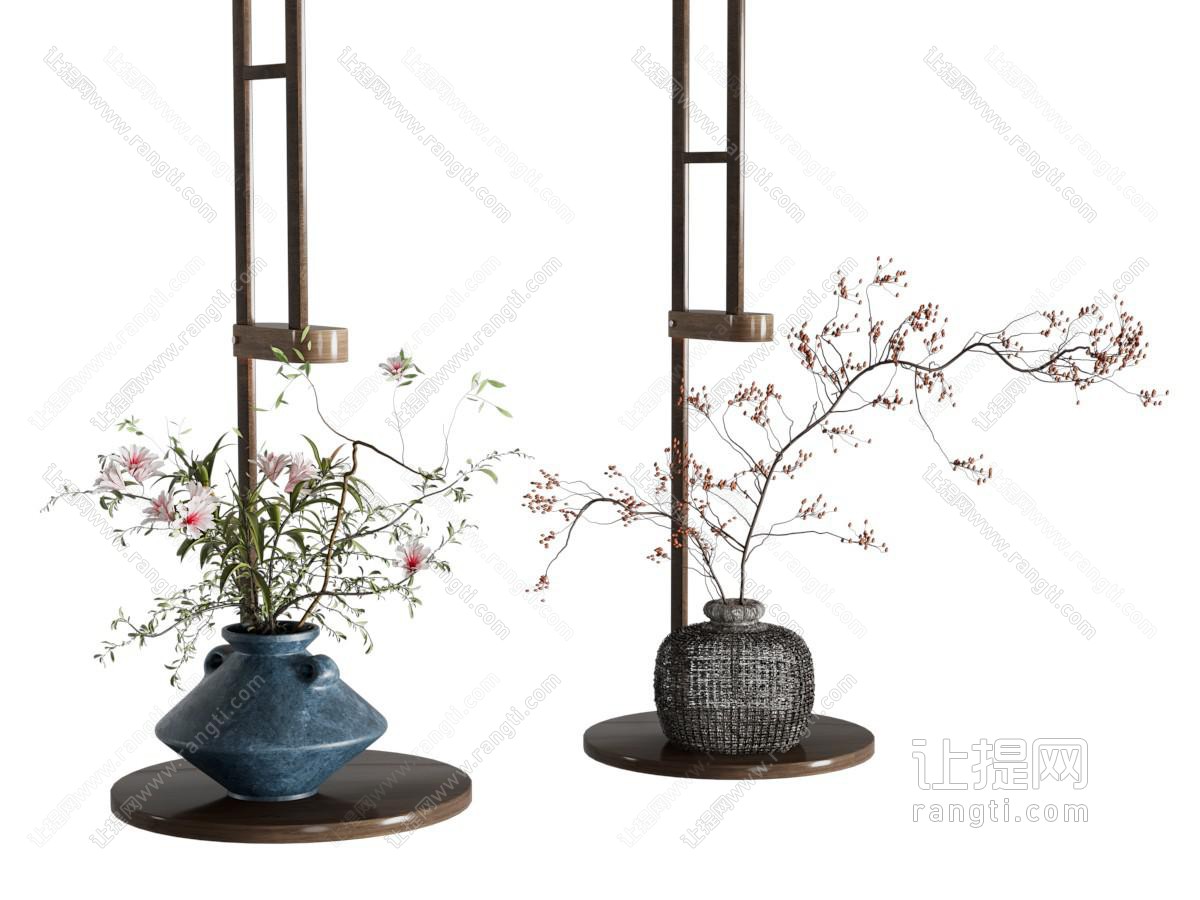 现代陶瓷花瓶花卉