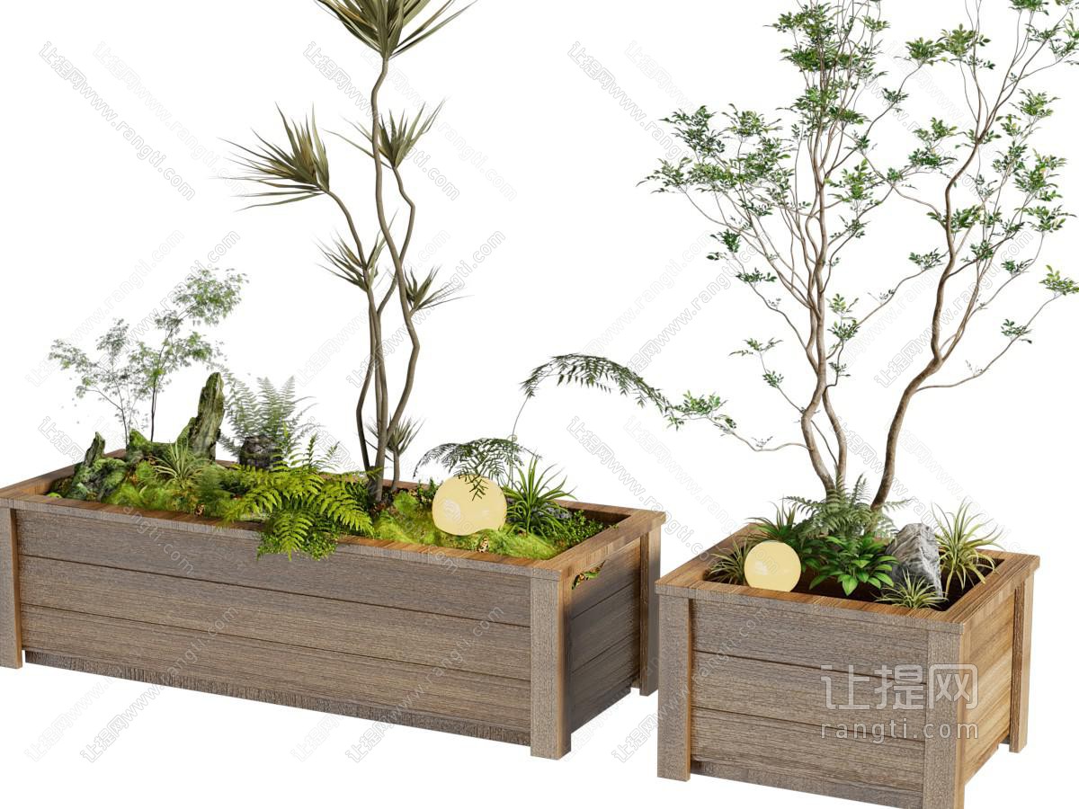 现代户外花箱盆景盆栽植物