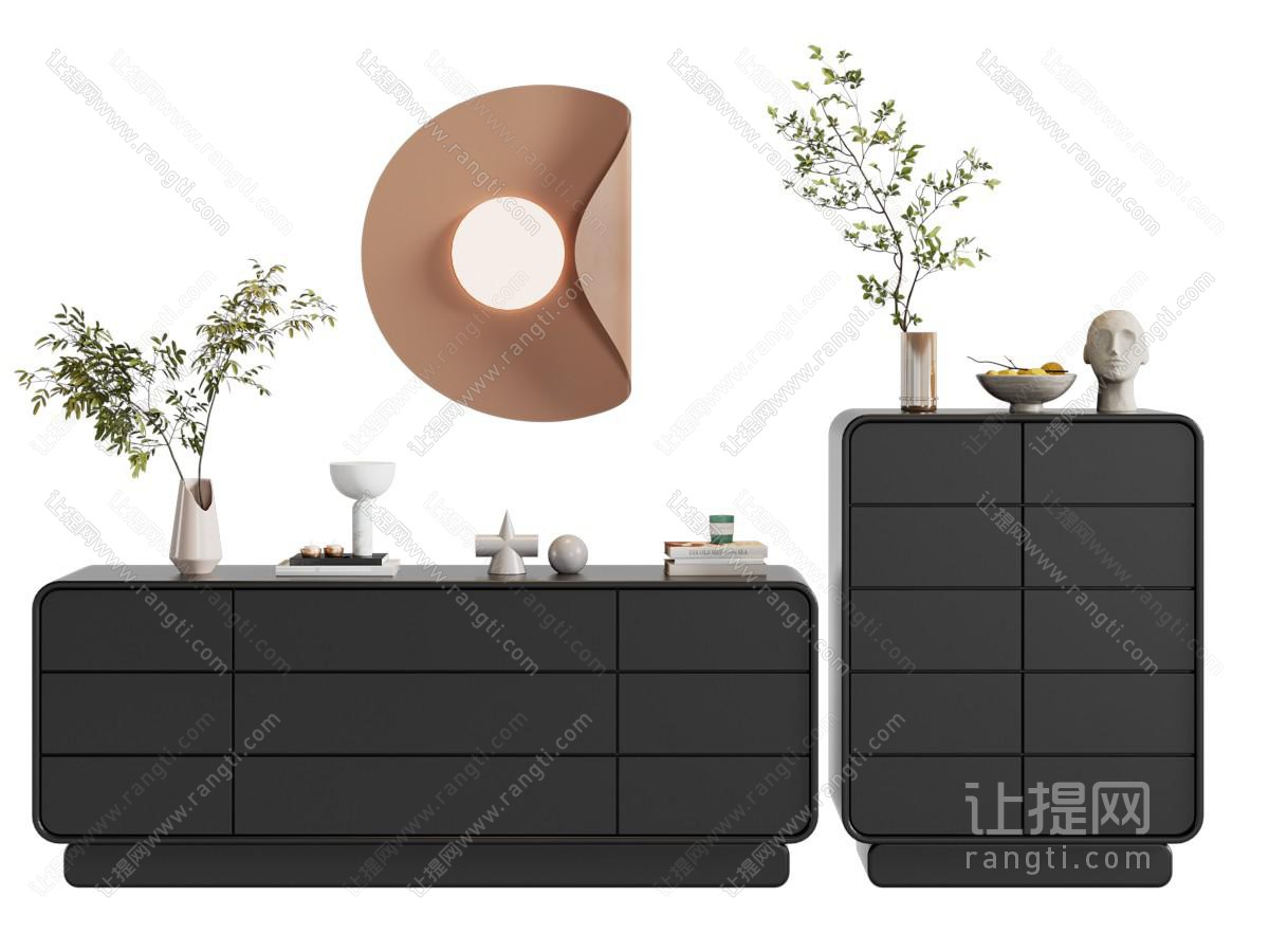 现代玄关柜 边柜