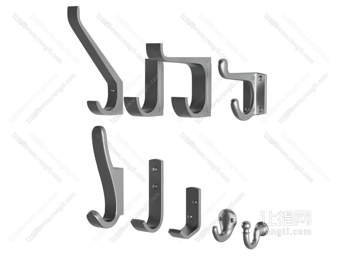 现代墙面衣钩衣架