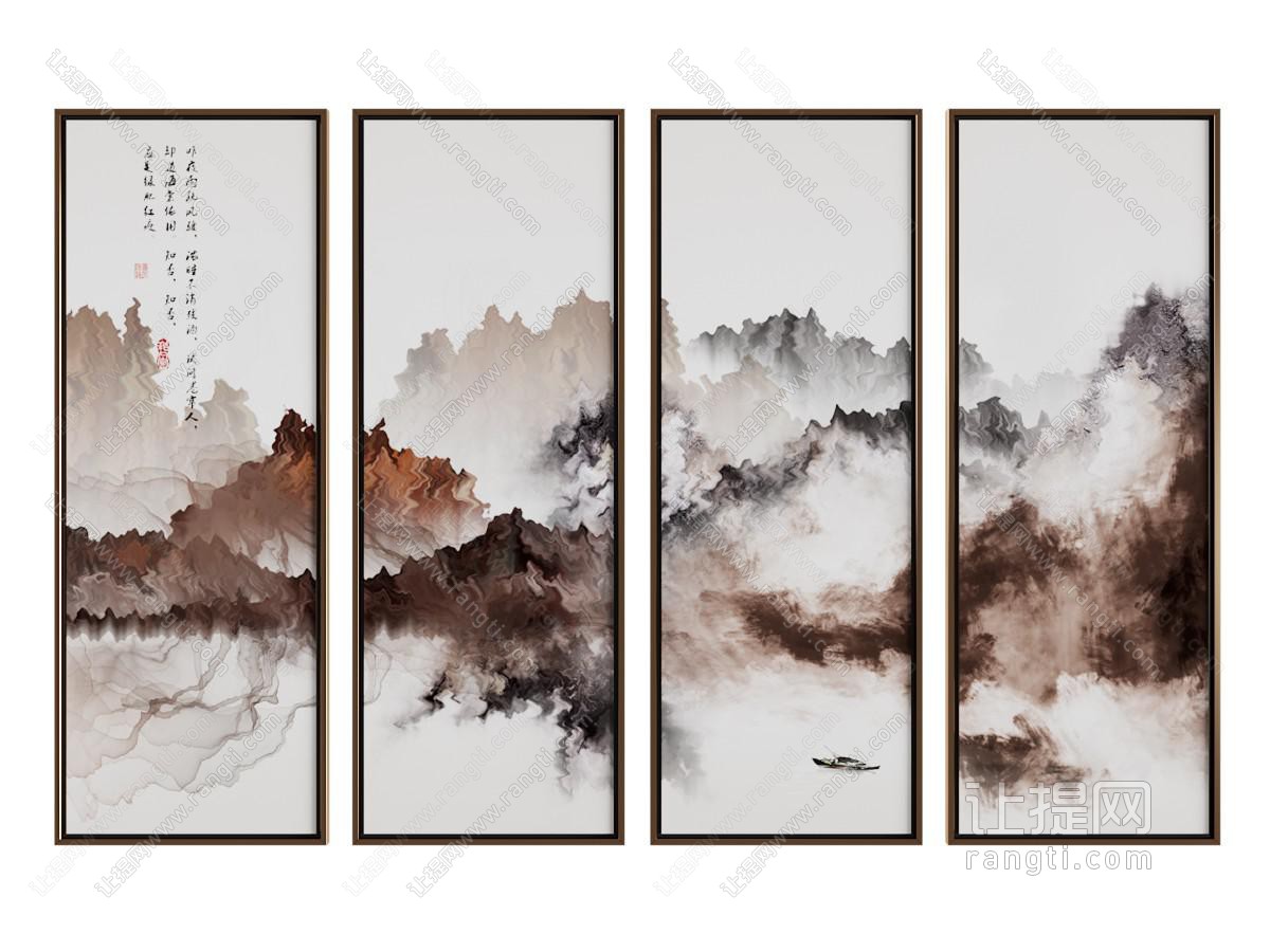 新中式装饰挂画