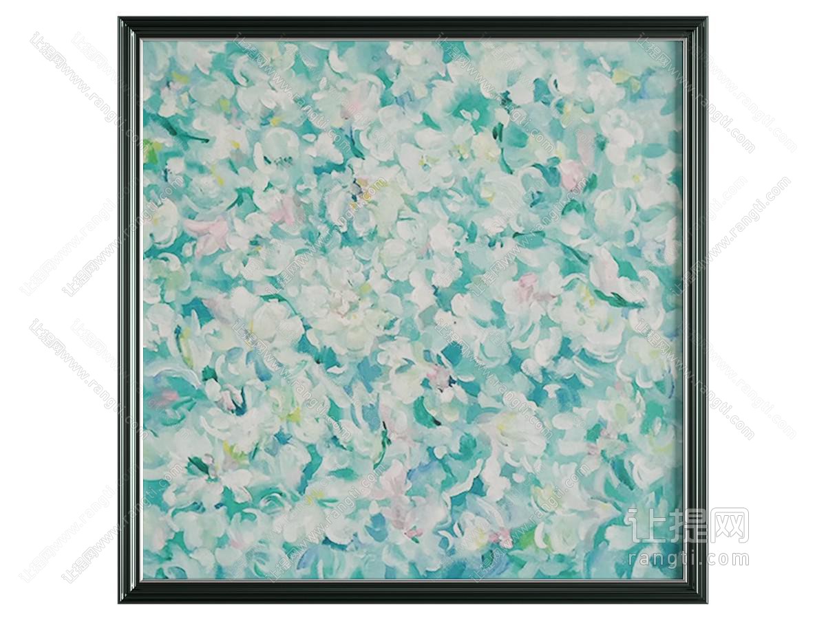 法式花卉装饰挂画