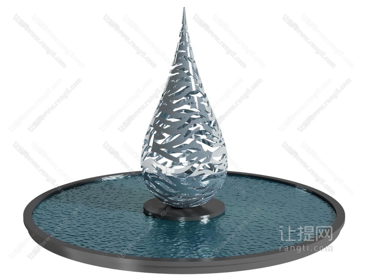现代城市雕塑雕刻小品 水景