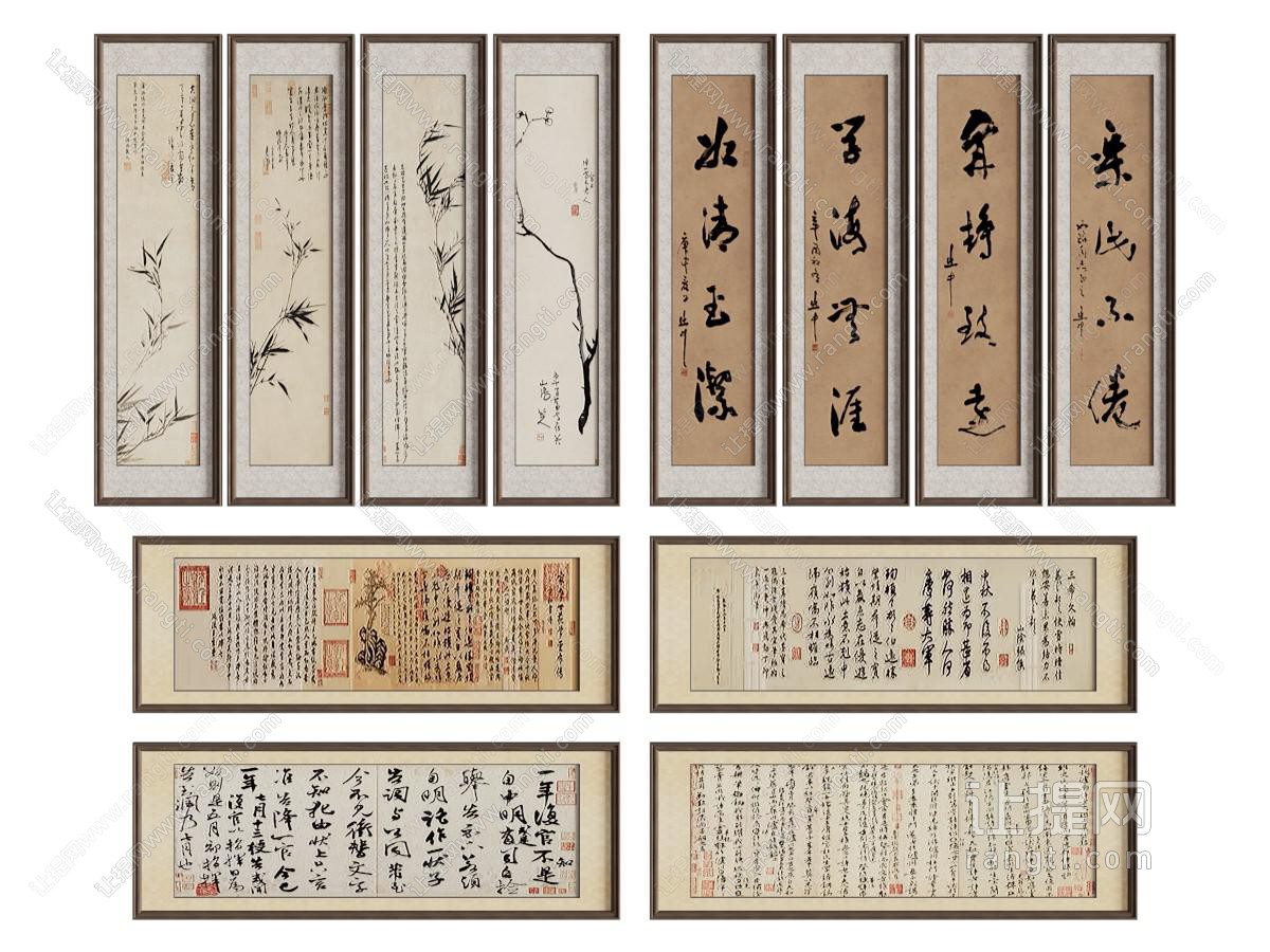新中式装饰挂画