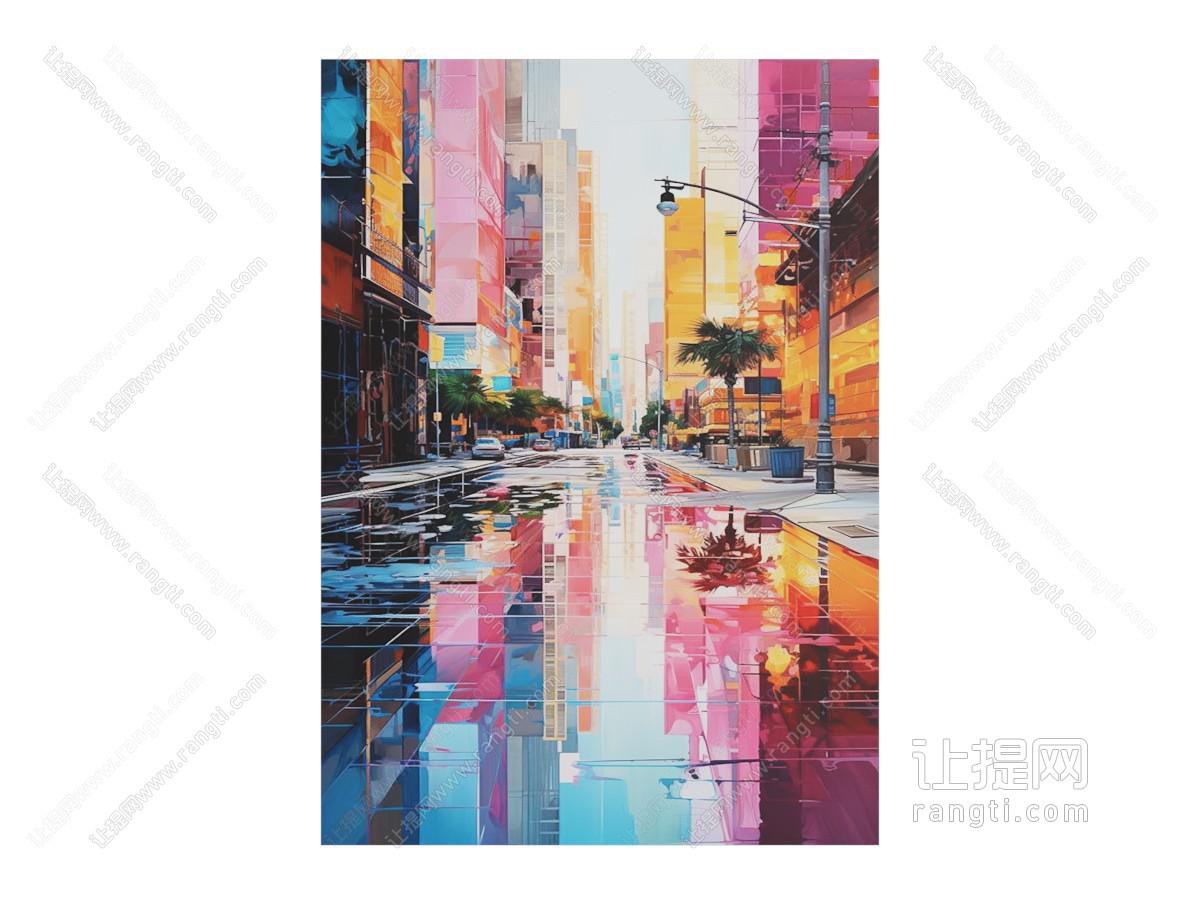 现代抽象装饰挂画