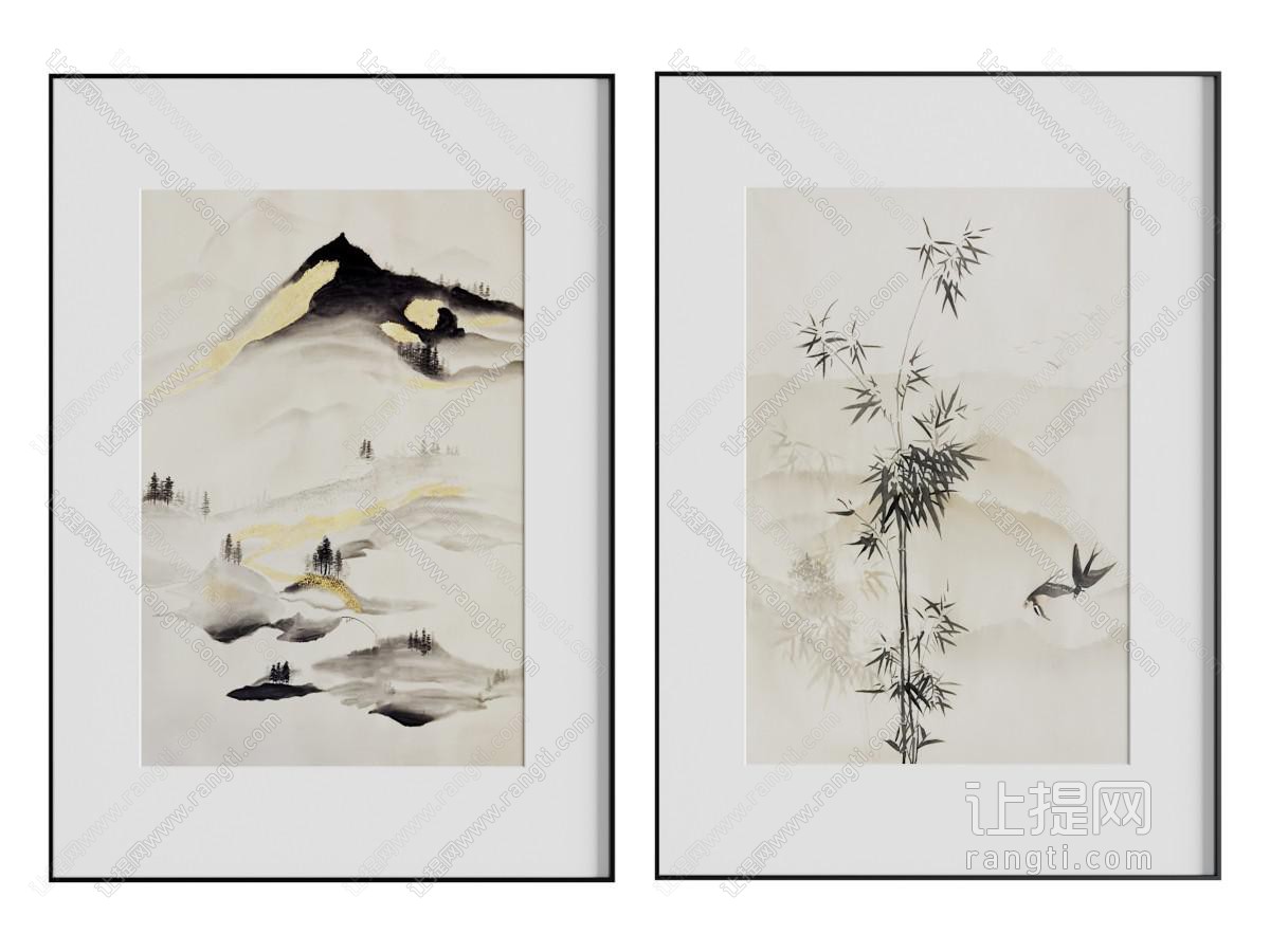 新中式装饰挂画