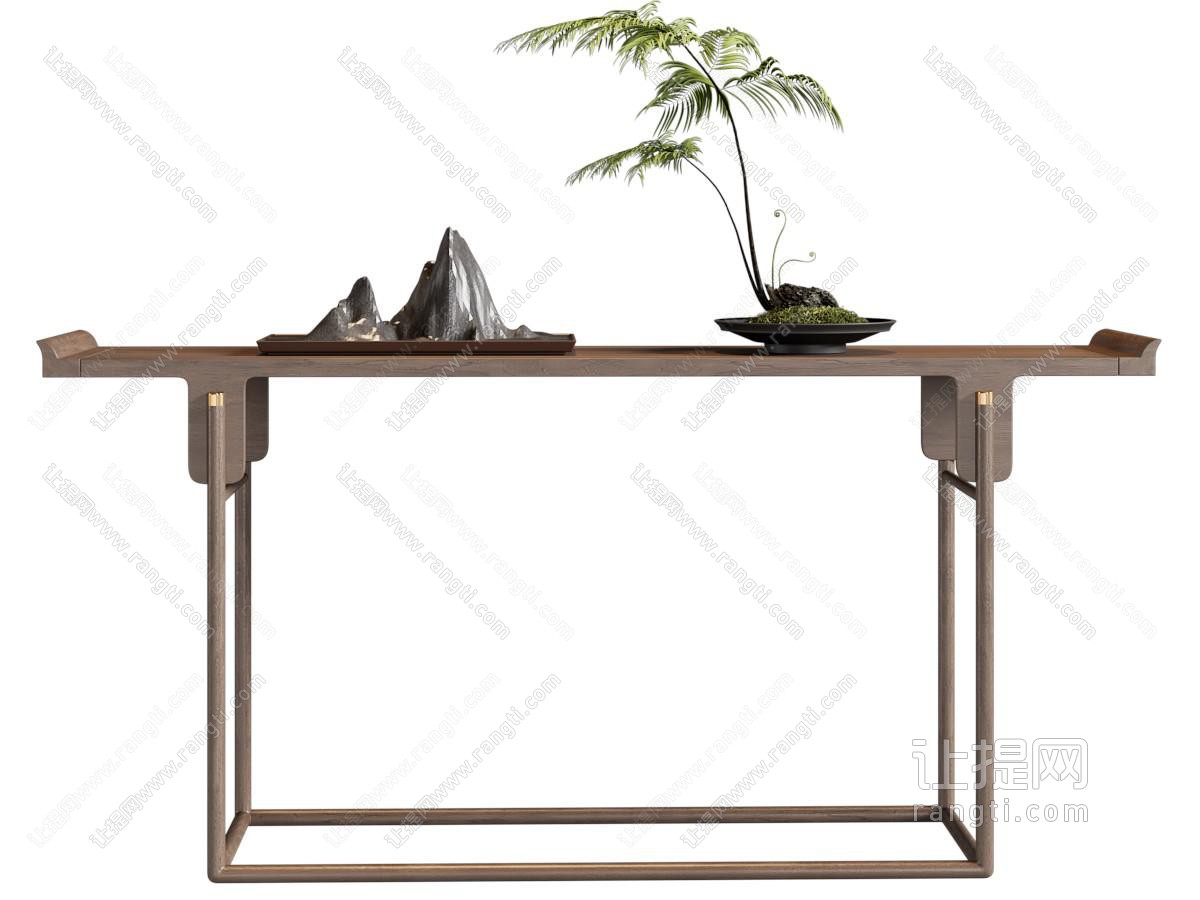 新中式端景台