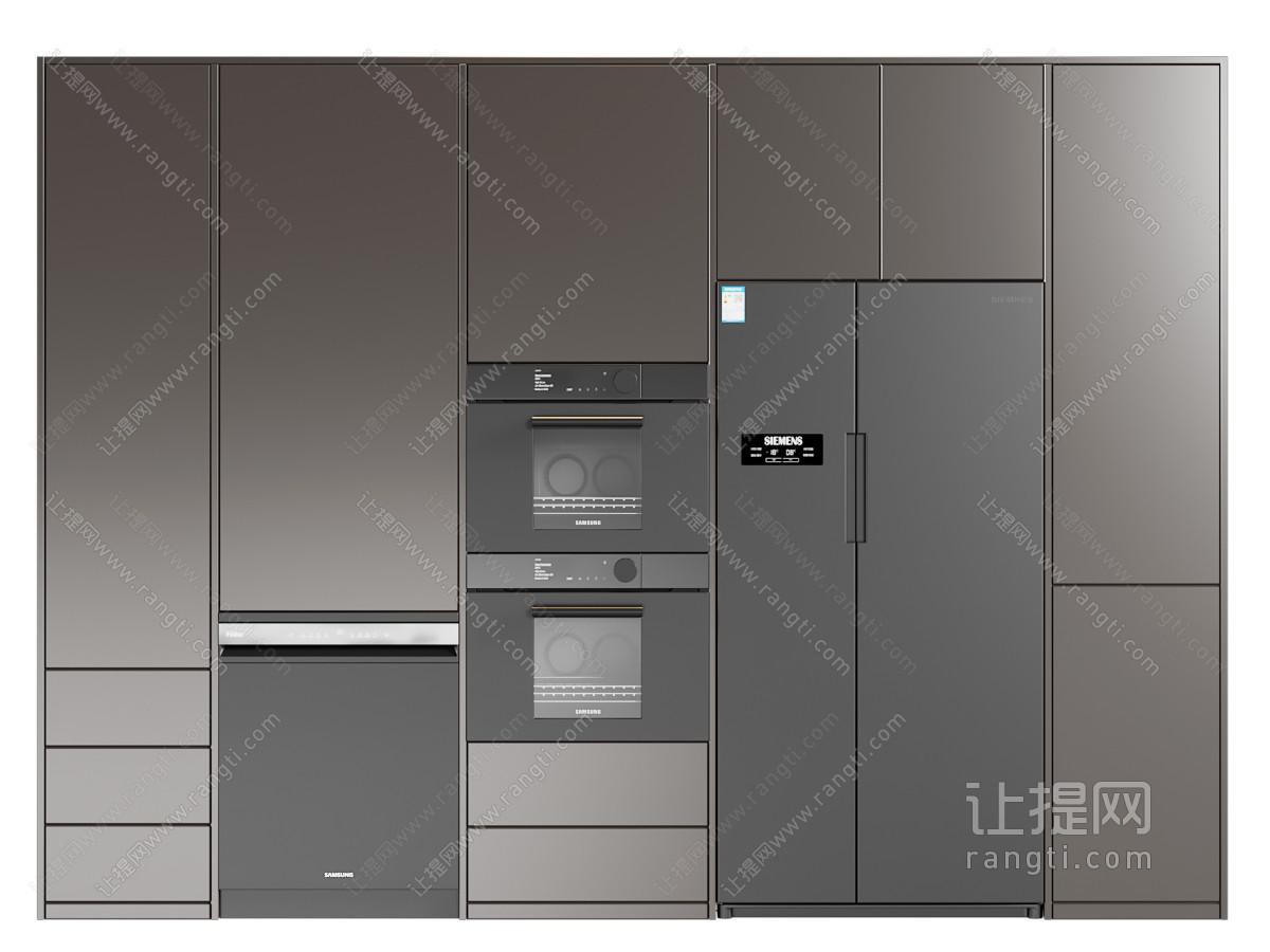 现代烤箱 冰箱 厨房电器