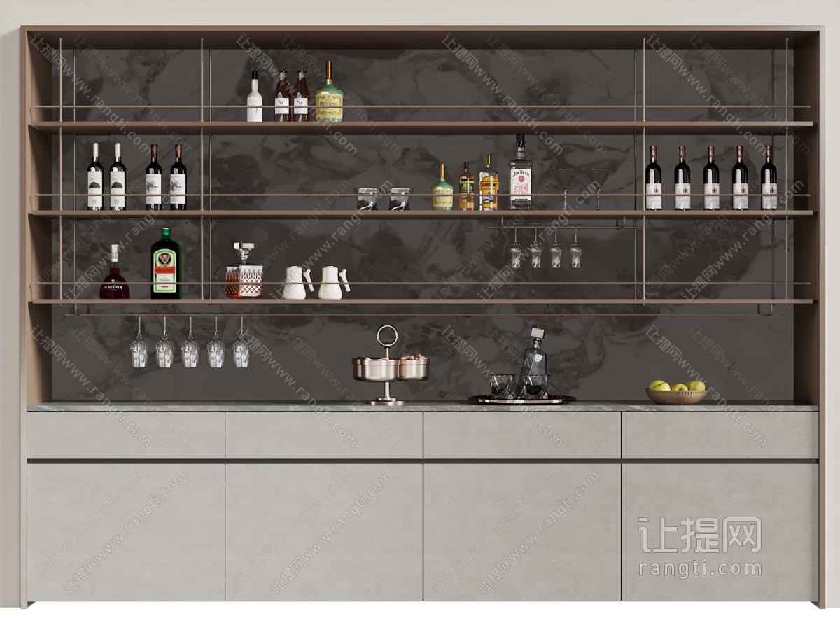 现代酒柜