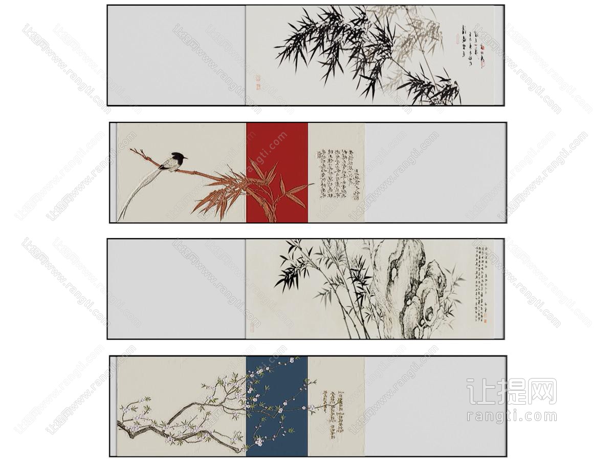 新中式装饰挂画