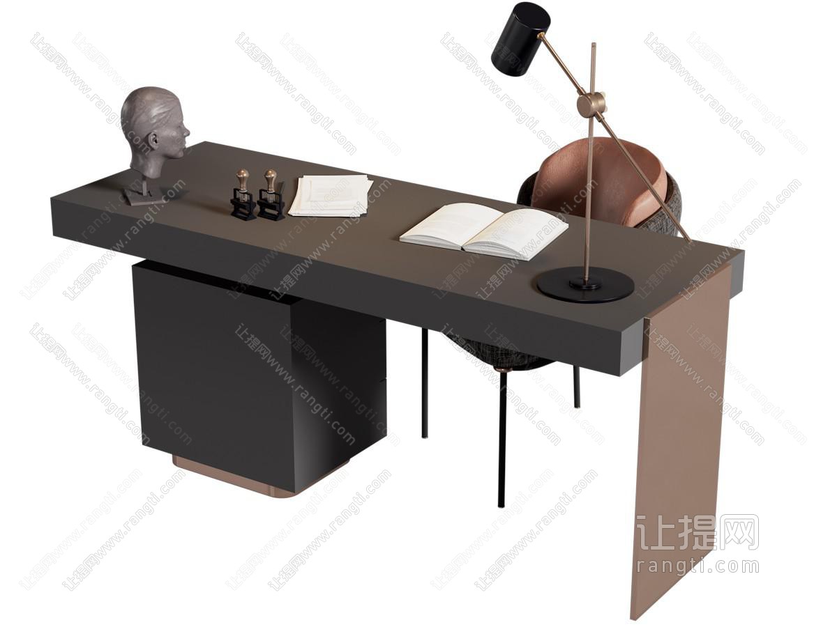 现代书桌椅组合