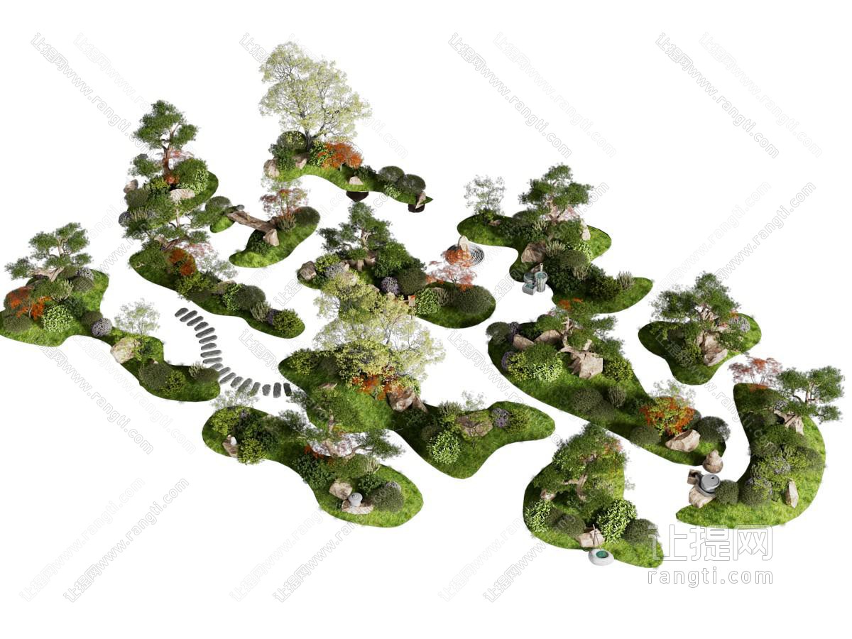 现代景观园艺小品 微地形景观