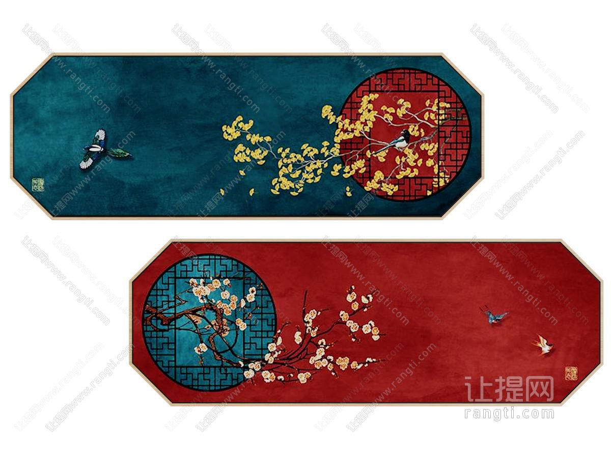 新中式装饰挂画