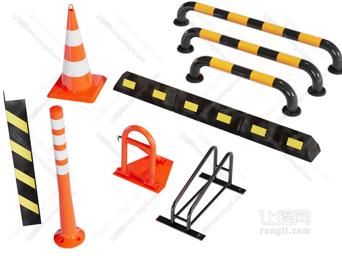 现代路障 挡车器 减速带 停车设备