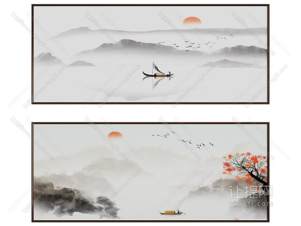 新中式装饰挂画