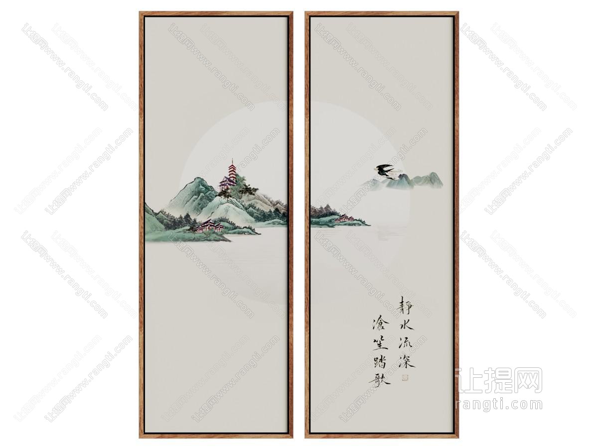新中式装饰挂画