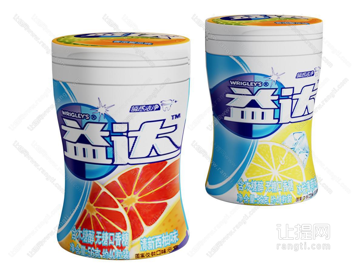 现代瓶装口香糖