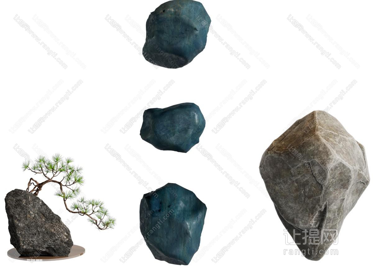 现代景观石头