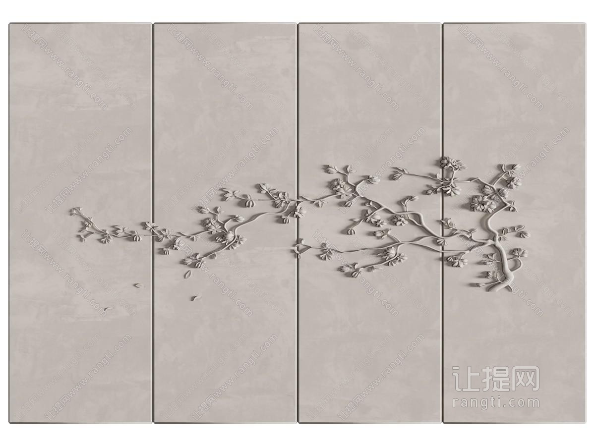 新中式背景墙