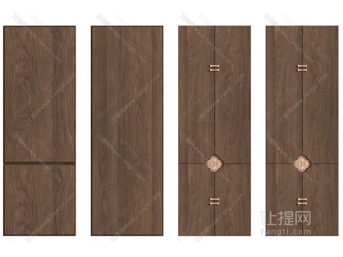 新中式实木隔断 背景墙 护墙板