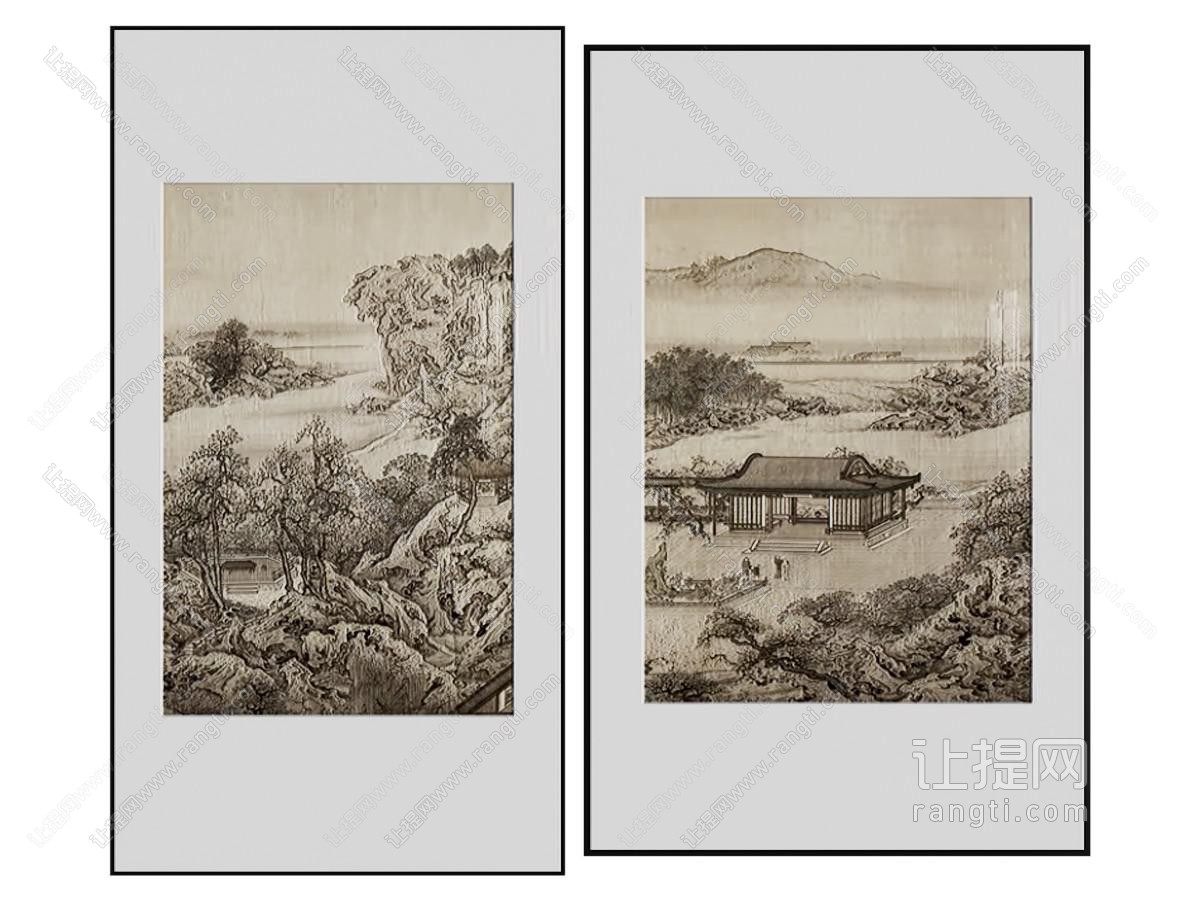 新中式装饰挂画