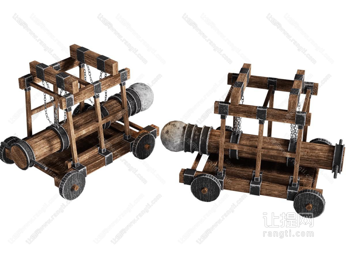 现代撞墙锤 攻城武器 攻城车 古代武器