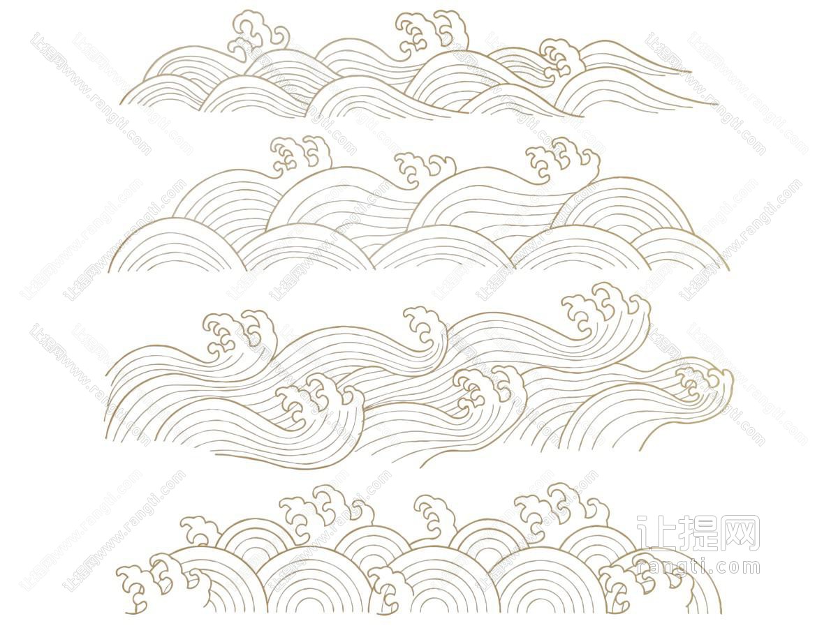 中式剪影 剪纸 祥云雕花墙饰