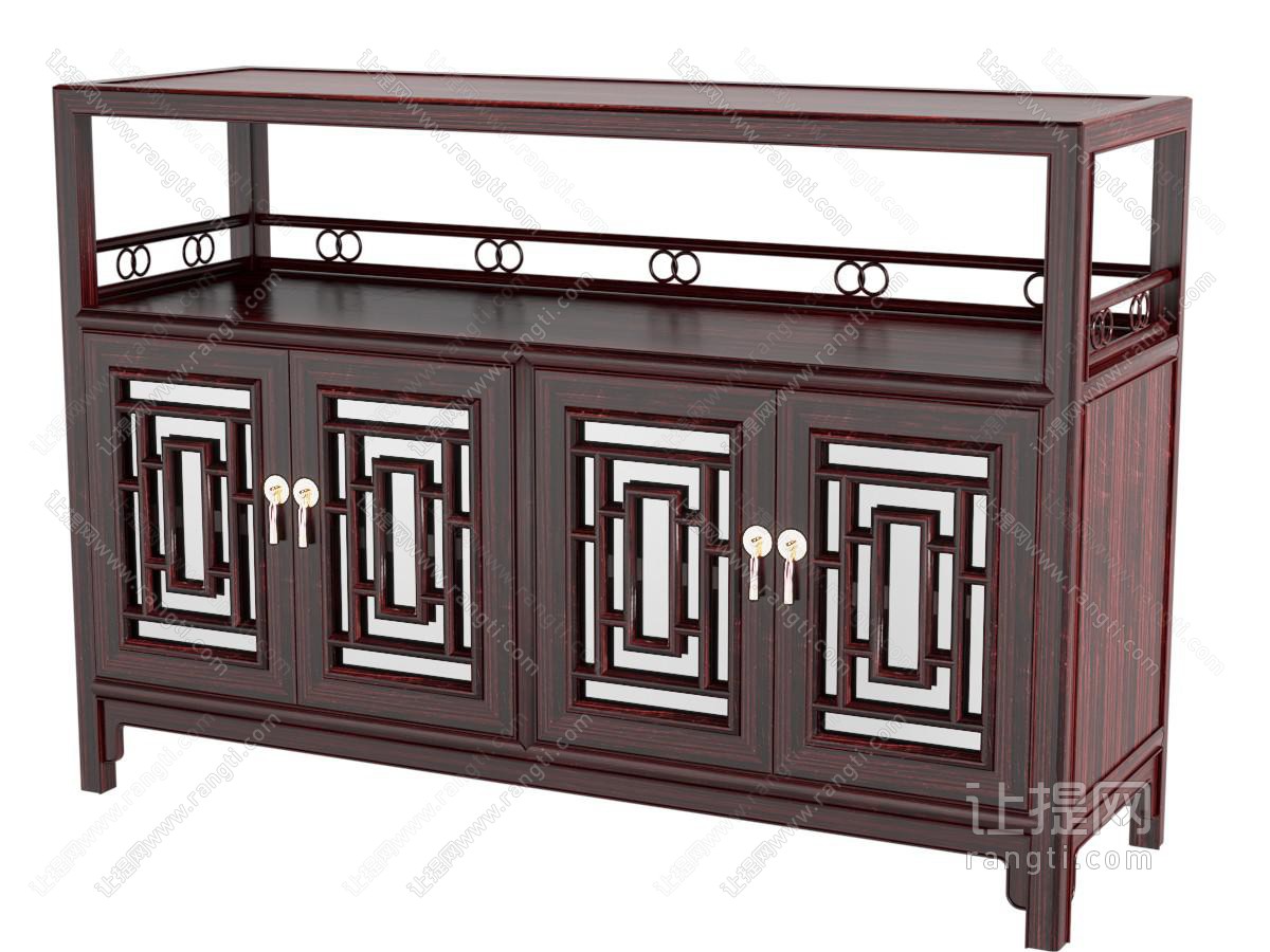 新中式中古风玄关柜 边柜