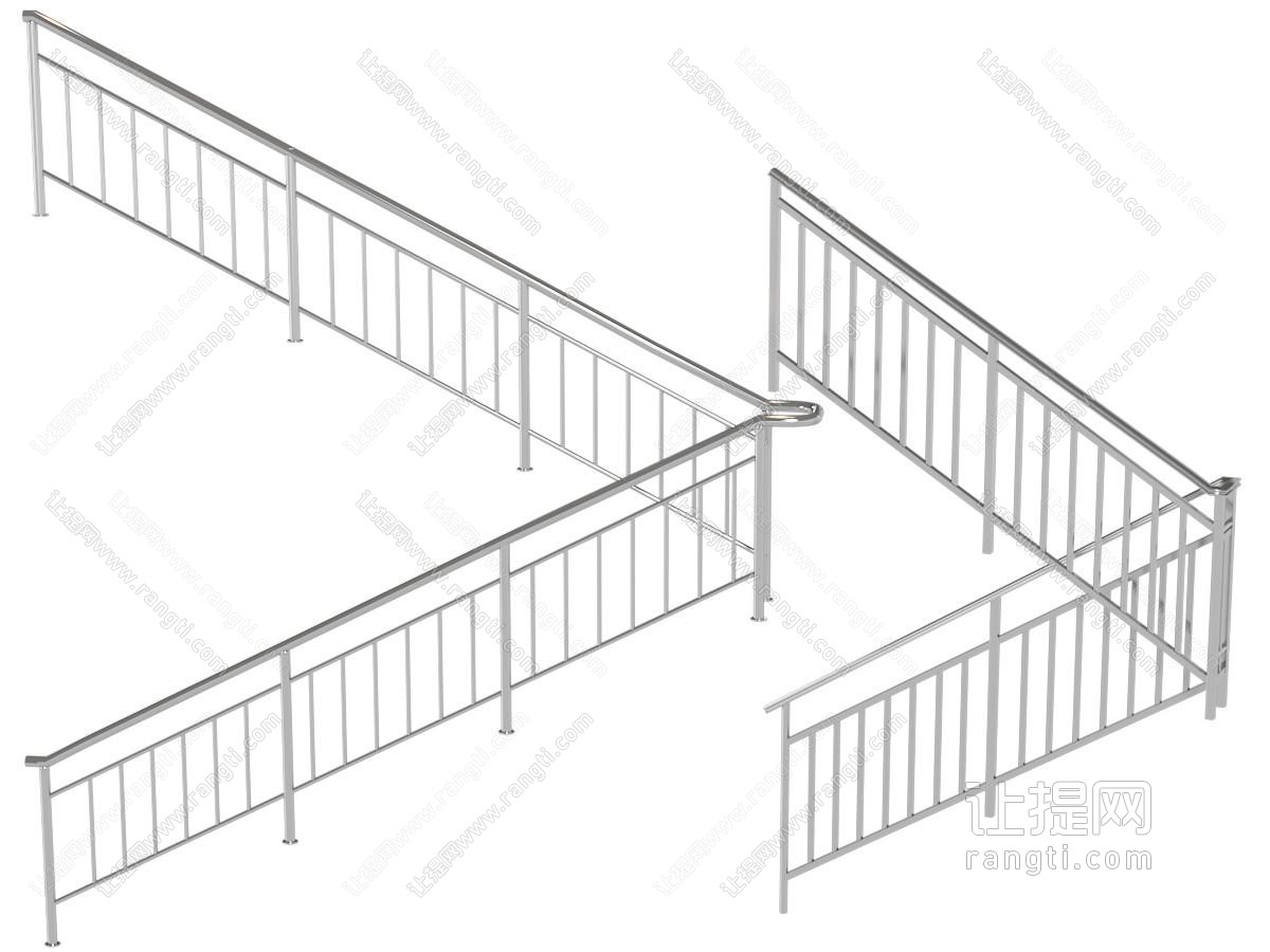 现代金属扶手 护栏